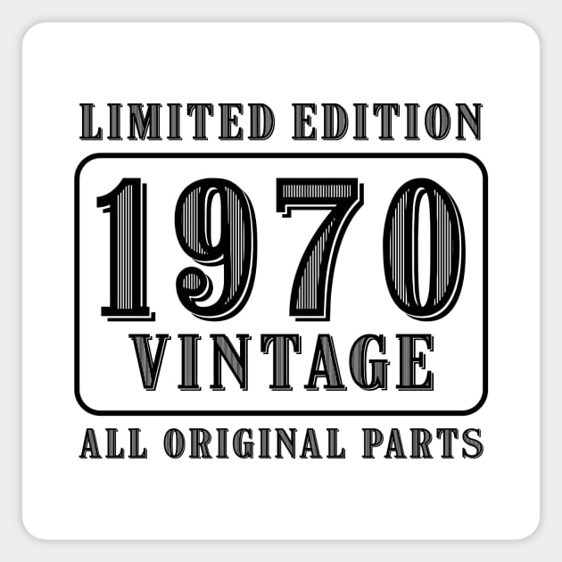 All original parts vintage 1970 limited edition birthday Sticker by colorsplash